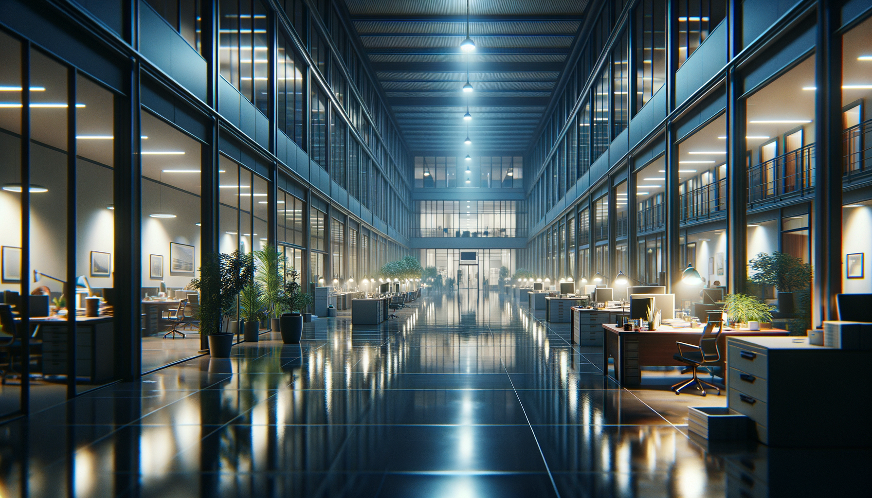 Office cleaning at night in Germany – structure, precision and sustainable order
